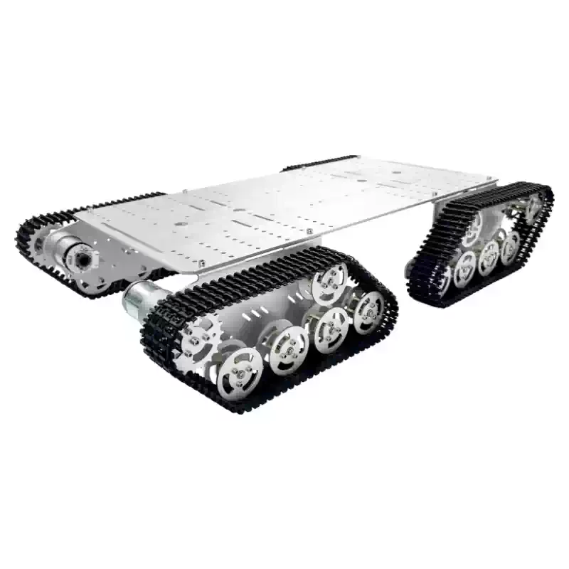 Smart robotchassis med 4-drevet metalbælte