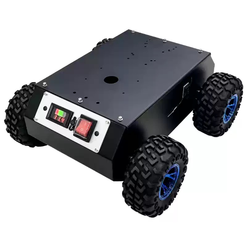 4WD lukket stålhjulsrobotchassis