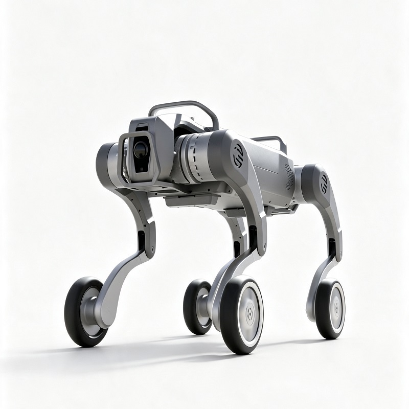 Alt terræn hjulbenet firbenet robothund