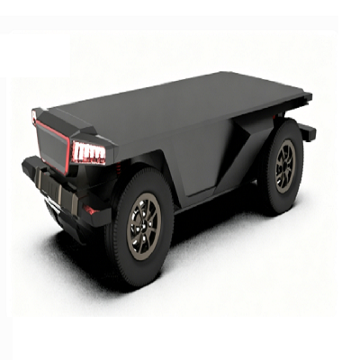 Elektrisk Ackermann chassis på hjul
