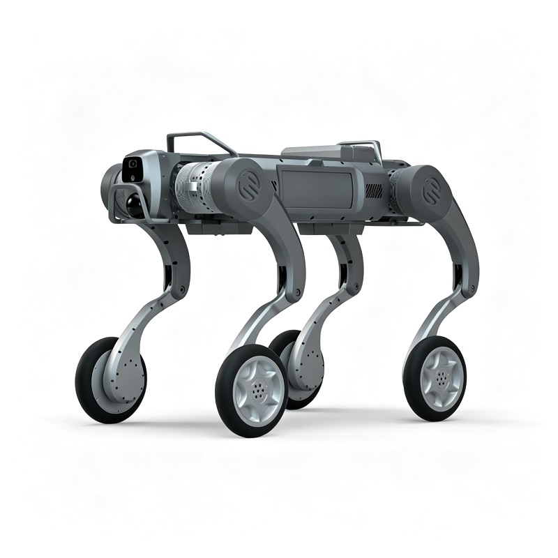 Hybrid hjul-ben robotchassis Firdobbelt robothund
