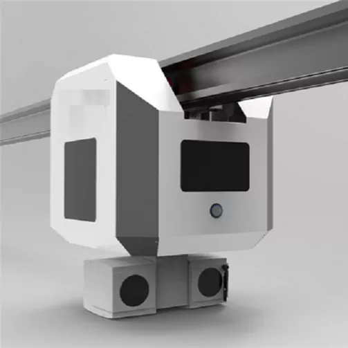 Skinnemonteret robot