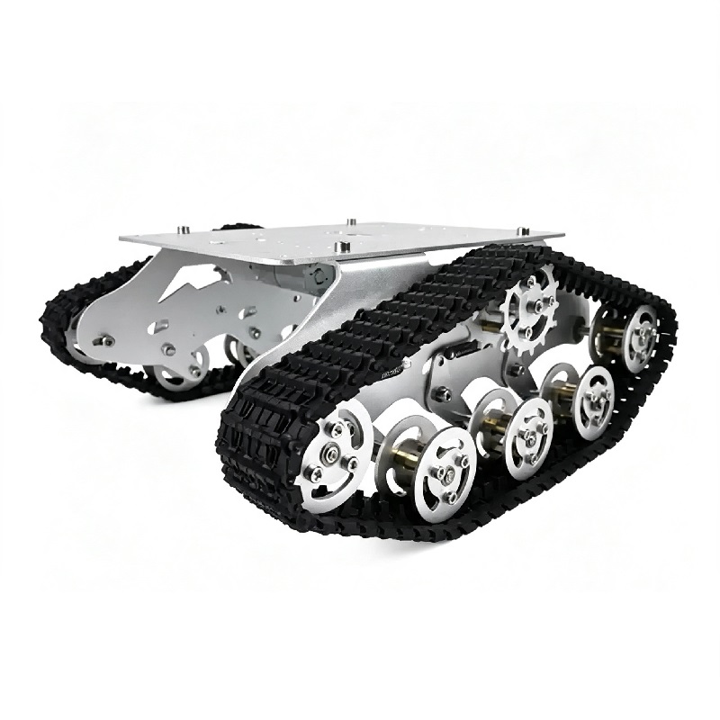Stødabsorberende sporet chassis robotplatform